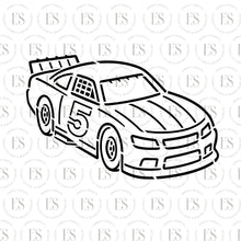 Load image into Gallery viewer, Race Car Birthday Year Stencil
