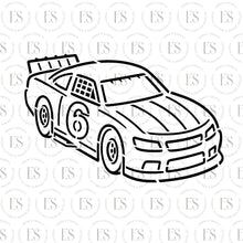 Load image into Gallery viewer, Race Car Birthday Year Stencil
