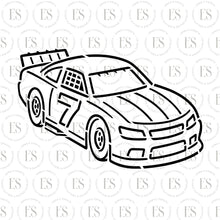 Load image into Gallery viewer, Race Car Birthday Year Stencil