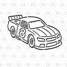 Load image into Gallery viewer, Race Car Birthday Year Stencil