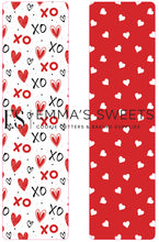 Load image into Gallery viewer, Red and Black Hearts - Tall Greaseproof Backers