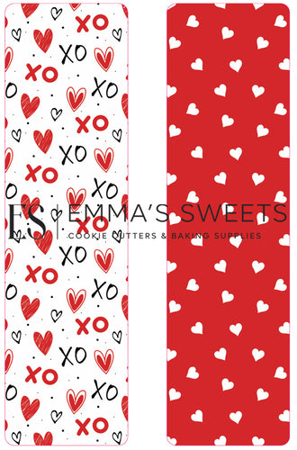 Red and Black Hearts - Tall Greaseproof Backers (NEW!)