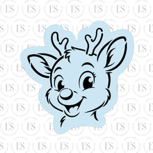 Load image into Gallery viewer, Rudolph The Reindeer Cookie Cutter (For stencil)