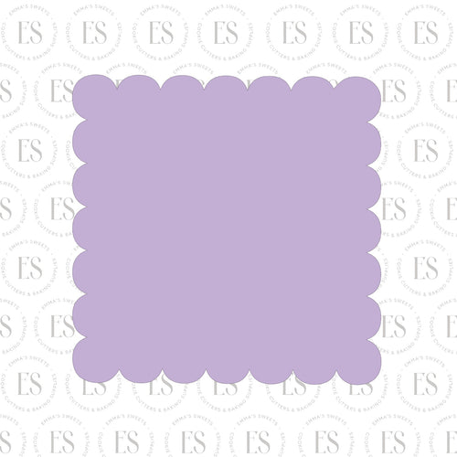 Scalloped Square Plaque