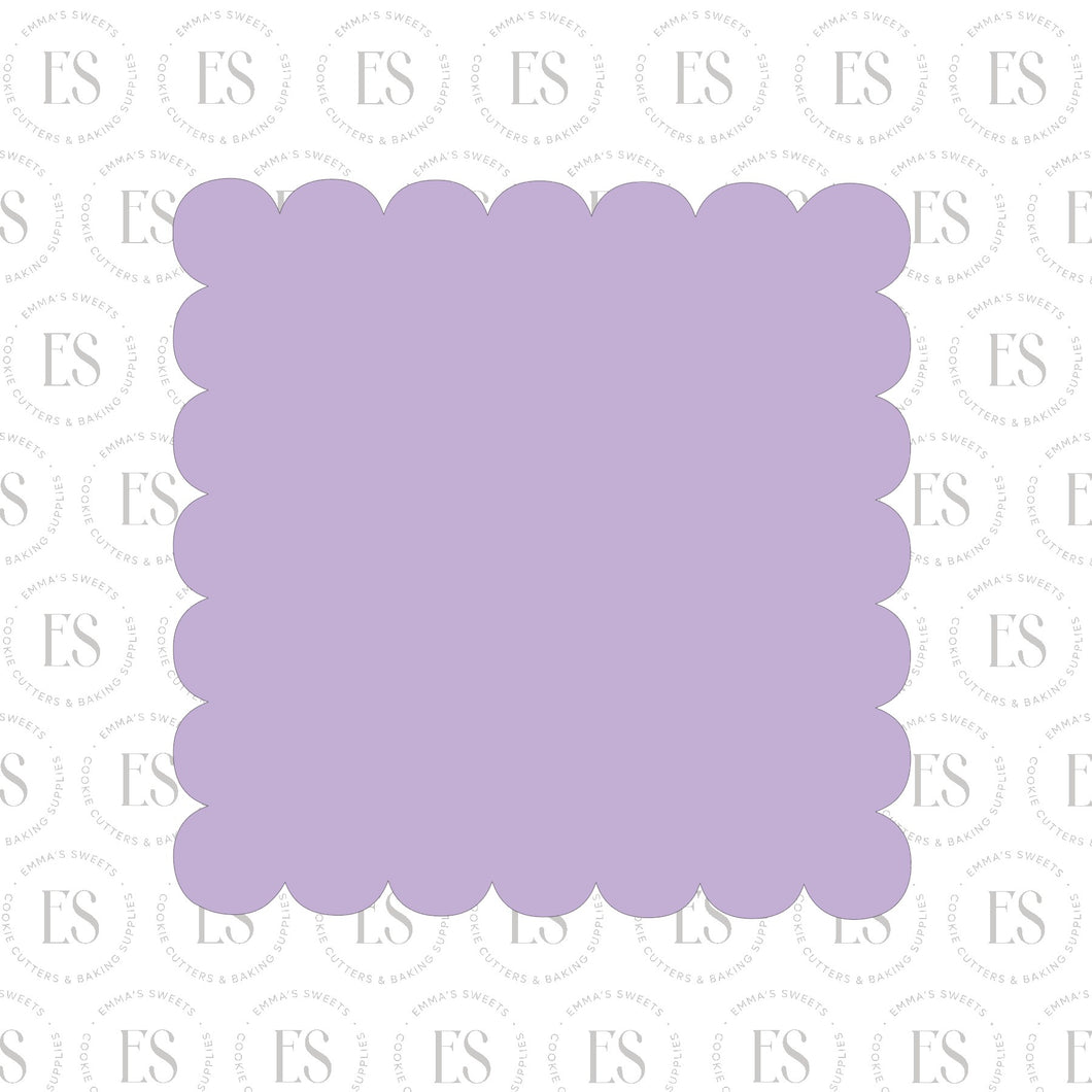 Scalloped Square Plaque