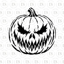 Load image into Gallery viewer, Scary Pumpkin Stencil