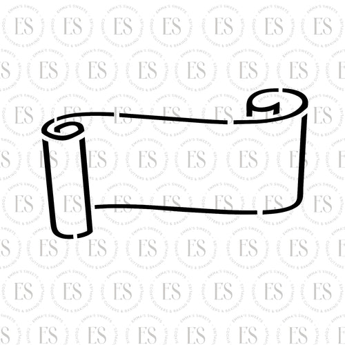 Long Scroll Stencil