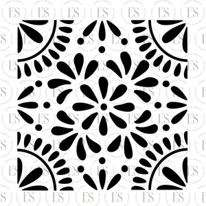 Spanish Tile Stencil