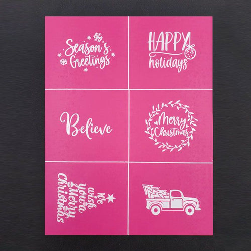 STAY PUT COOKIE STENCIL SET HOLIDAYS