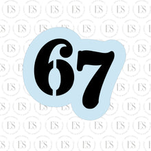 Load image into Gallery viewer, 2 PIECE -Mini Stencils (67 &amp; I LOVE US)