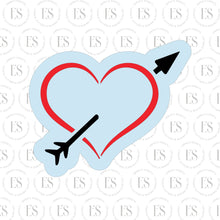 Load image into Gallery viewer, 2 PIECE -Mini Stencils (CUPID &amp; HEART W/ ARROW)