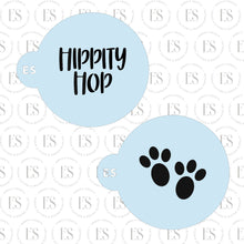 Load image into Gallery viewer, 2 PIECE -Mini Stencils (HIPPITY HOP AND BUNNY PRINTS)
