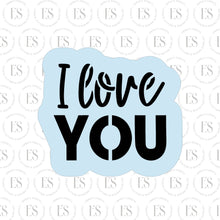 Load image into Gallery viewer, 2 PIECE -Mini Stencils (I LOVE YOU &amp; XOXO)