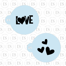 Load image into Gallery viewer, 2 PIECE -Mini Stencils (LOVE &amp; 3 HEART)