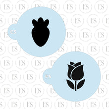Load image into Gallery viewer, 2 PIECE -Mini Stencils (CHUBBY CARROT AND TULIP)