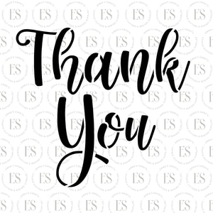 Thank You Stencil