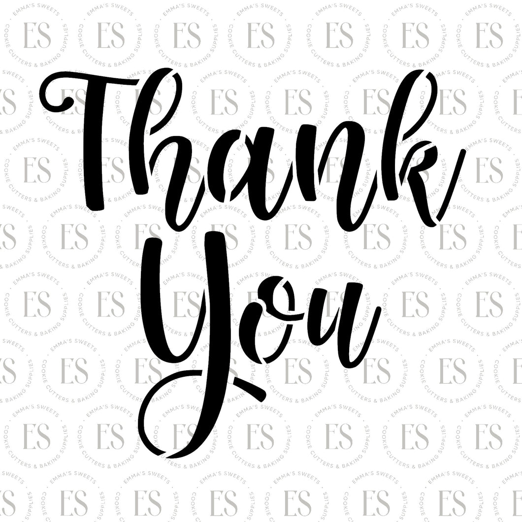 Thank You Stencil