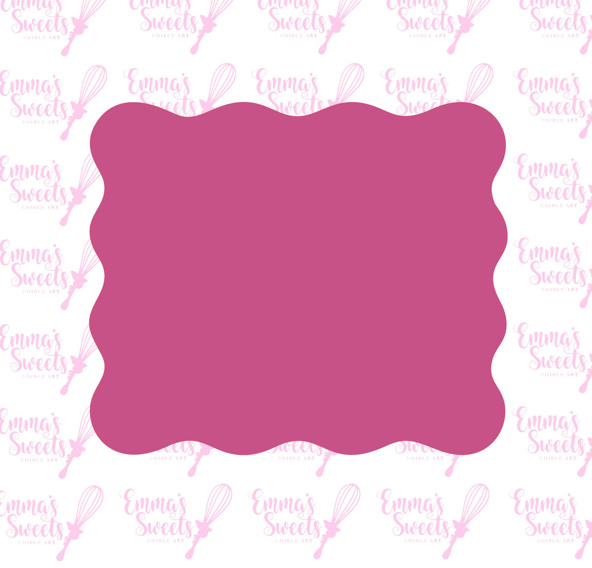 Wavy Rectangle Plaque – Emma's Sweets