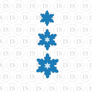 3 Pc Winter Snowflake Set