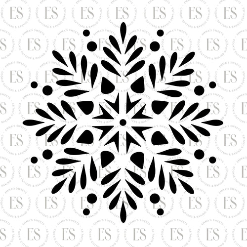 Winter Snowflake Stencil