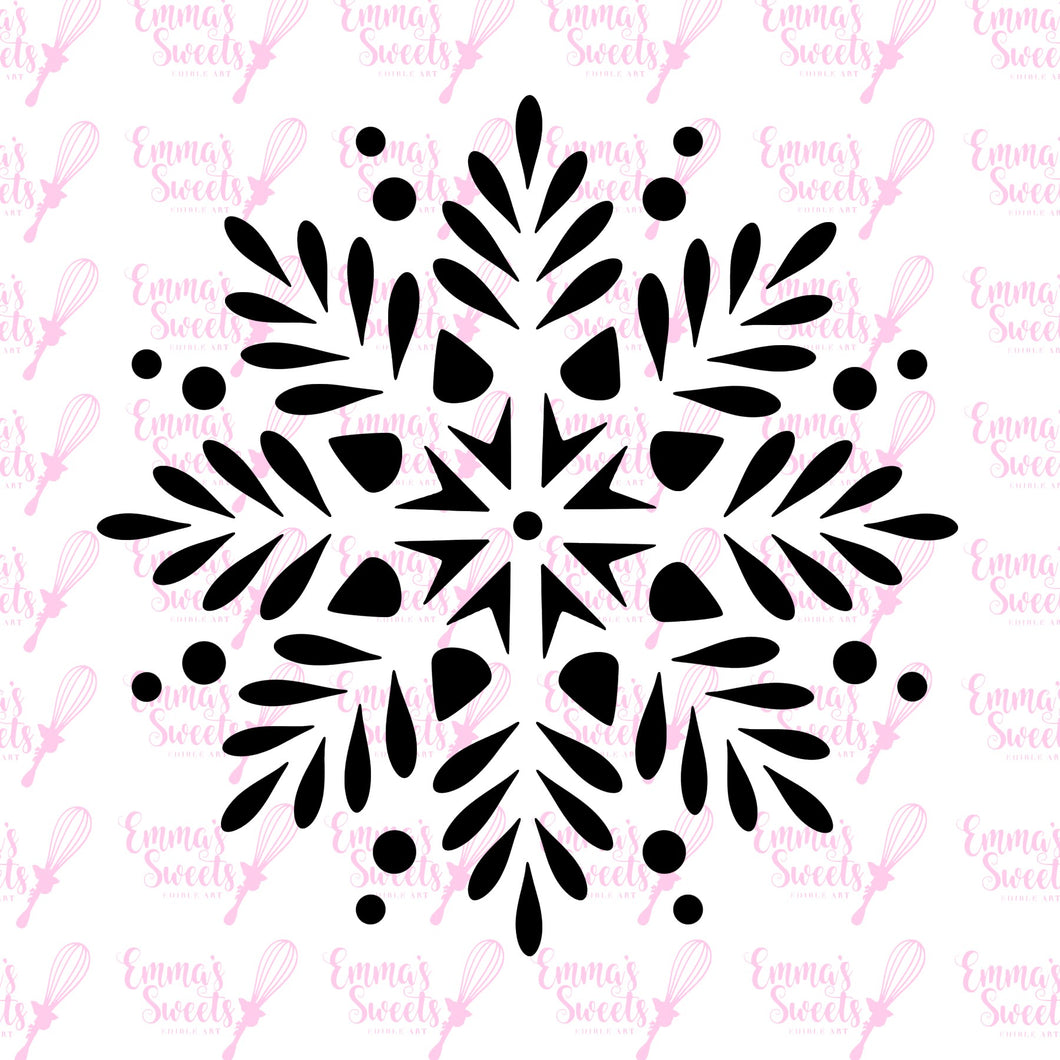 Winter Snowflake Stencil