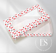 Load image into Gallery viewer, Red and Black Hearts Box 12" x 5" x 1.5" (COMING SOON)