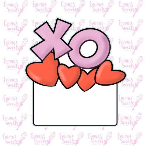 XO With Hearts And Plaque