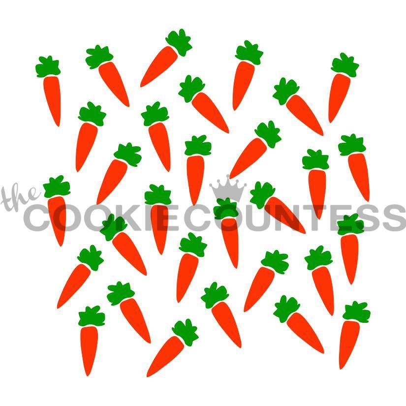 2 Piece Carrot Stencill