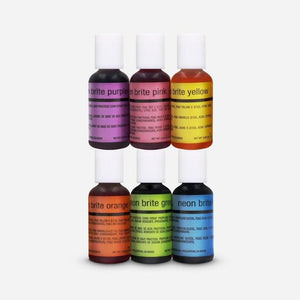 Chefmaster Airbrush Neon 6 Colors Kit 20 ml