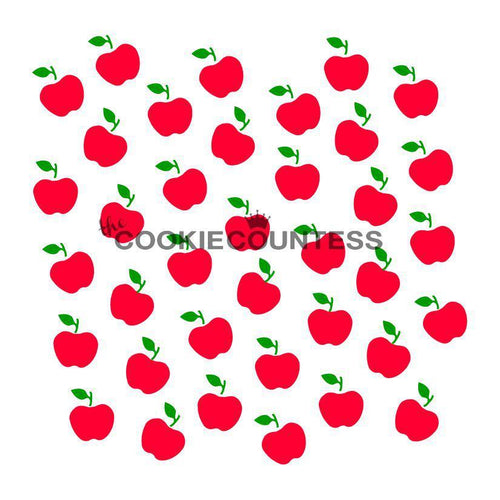 2 Piece Apples Stencil