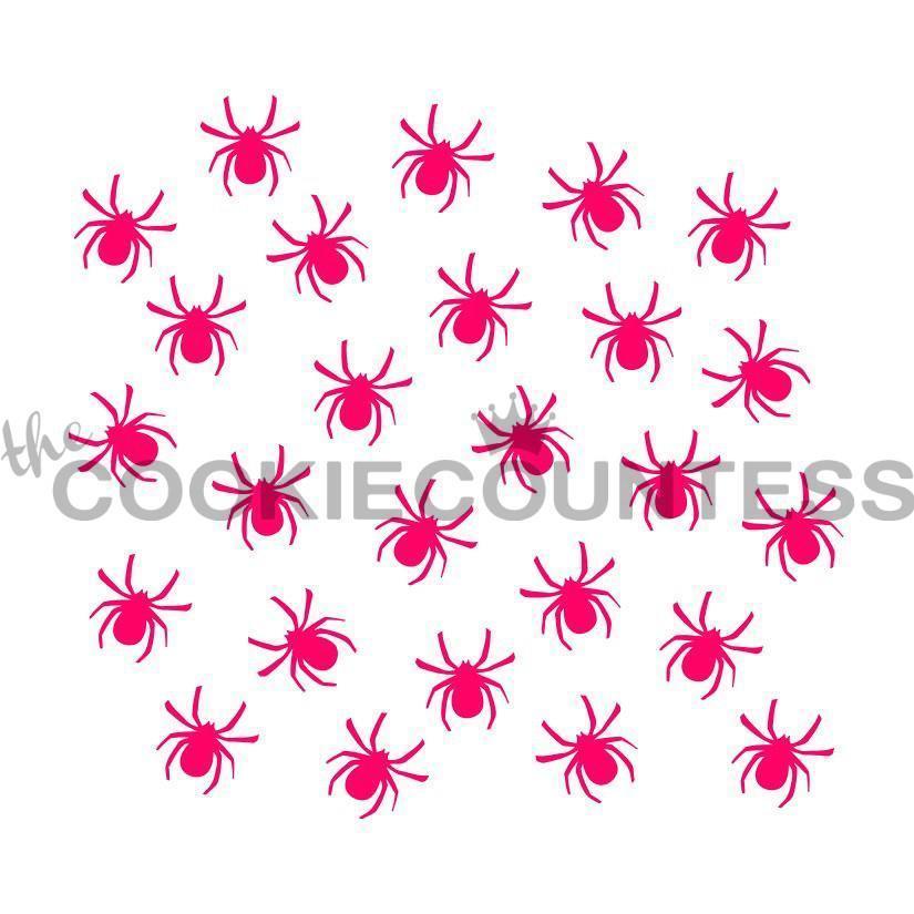 Creepy Spiders Stencil