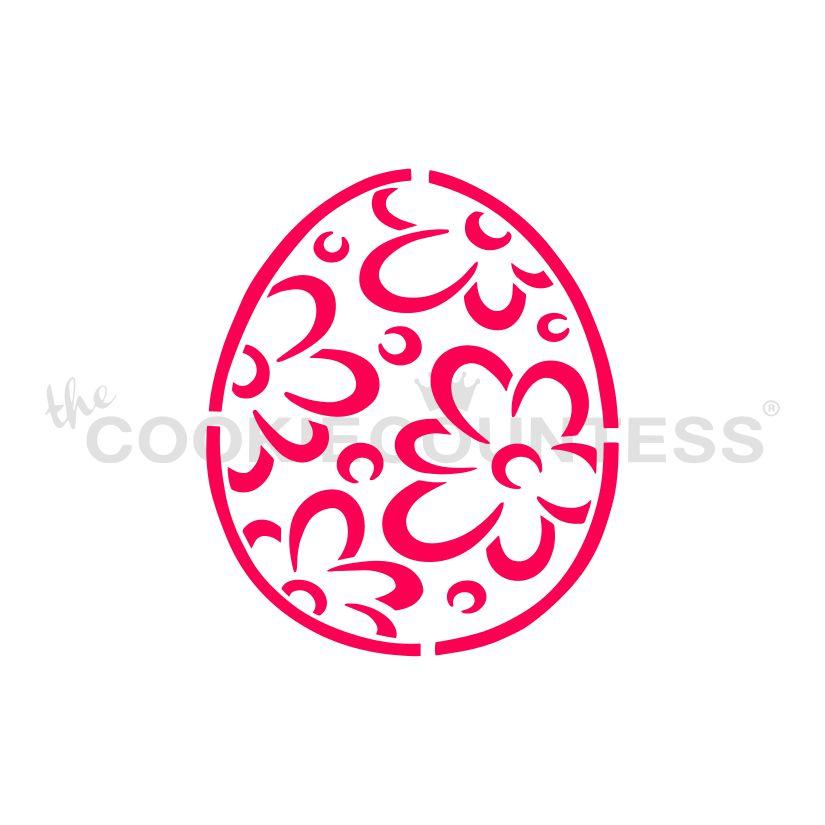 Easter Egg Flowers PYO Stencil - Drawn by Krista