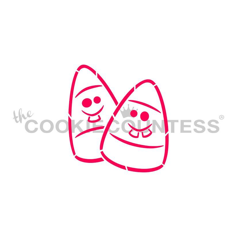 Goofy Candy Corn Stencil - Drawn by Krista