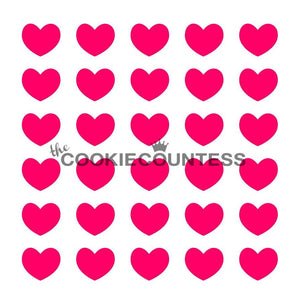 Puffy Hearts Stencil