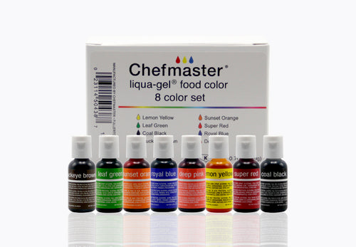LIQUA-GEL® 8 Color Kit 20ml Food Coloring (ON SALE!!)