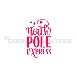 North Pole Express Stencil