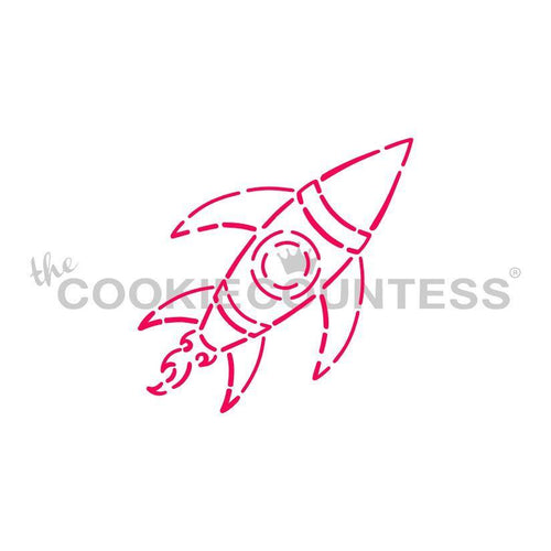 Rocket Ship PYO Stencil