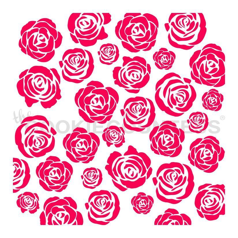 Rose Garden Stencil