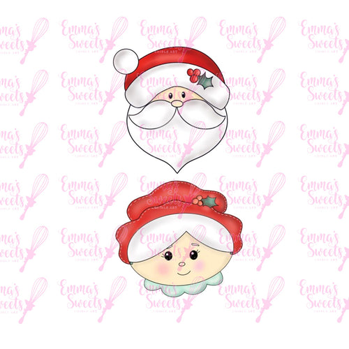 Santa and Mrs Claus Photo Template - Digital Download (FREE WITH PURCHASE OF GIFT SET)