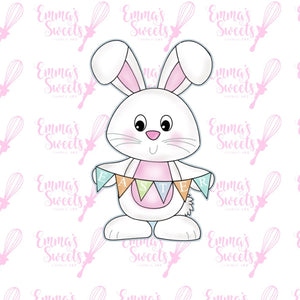 Bunny With Easter Banner
