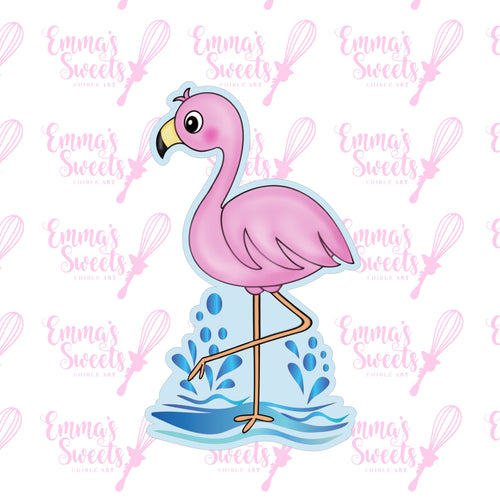 Flamingo With Water