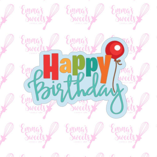 Happy Birthday w/Balloon Plaque