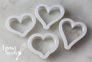 4 Pack 2" Hearts