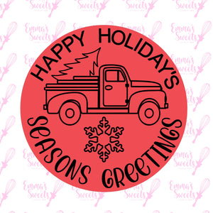 Happy Holiday's Truck Stamp Cutter Set
