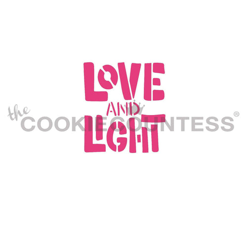Love and Light Stencil