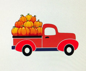 Pick Up Truck with Pumpkins
