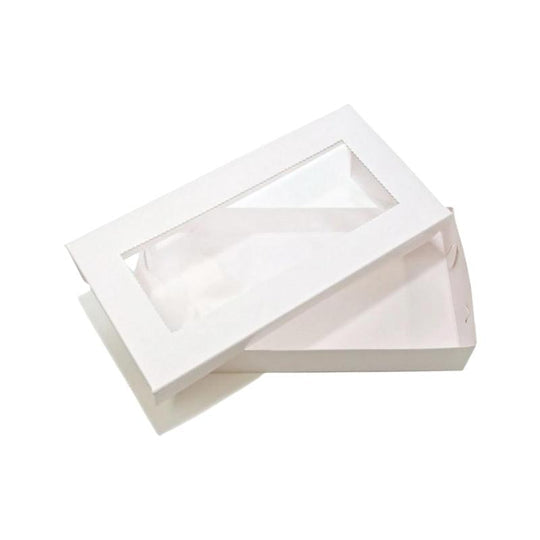 SLD White Cookie Box With Window 12 x 5 x 1.25