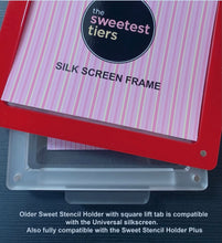Load image into Gallery viewer, Large Universal Cookie Decorating Silk Screen (compatible with PLUS size stencil holder)