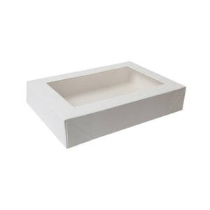 SLD White Cookie Box With a Window 9.5 x 6 x 1.25