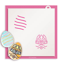 Load image into Gallery viewer, Mini Egg Stripes and Hearts PYO Stencil
